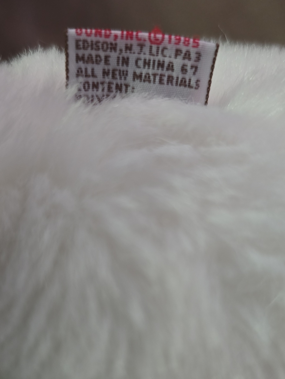 Rare 1985 Gund White Bear - Picture 8 of 10